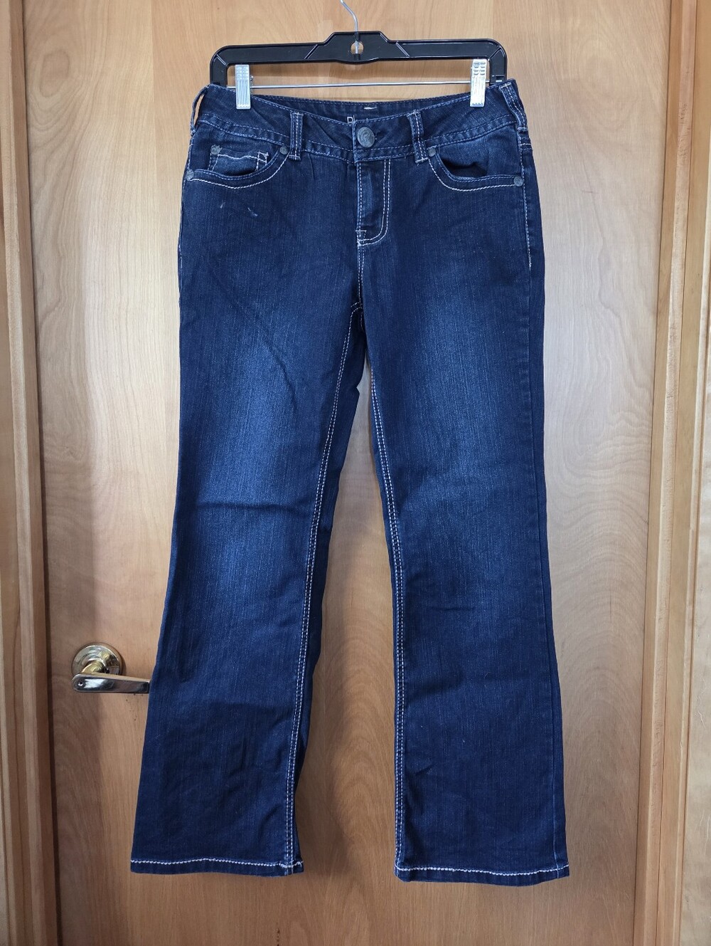 Womens Revolution By Rickis Claire Dark Wash Bootcut Jeans Sz28